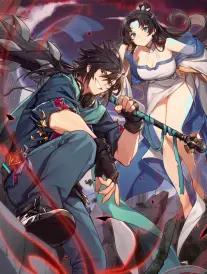 漫画改编墨线少年海报，网点纸质感构图的占位图